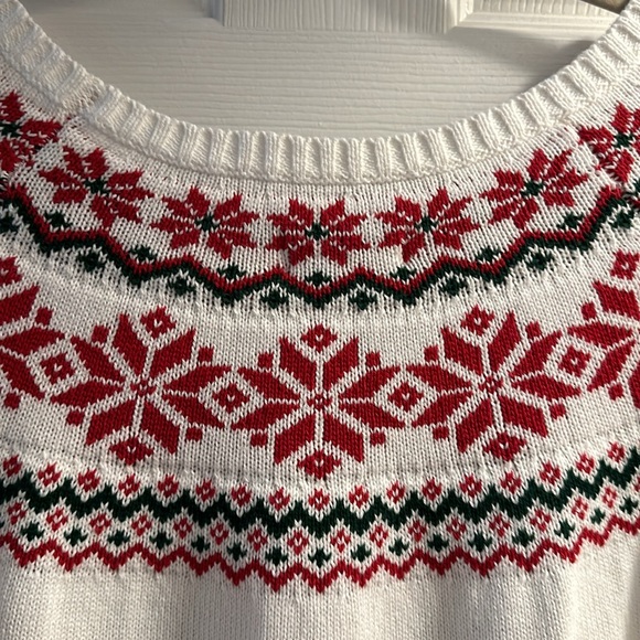 Women’s Kim Roger’s Ivory Fair isle Christmas Sweater in XL - Picture 9 of 10